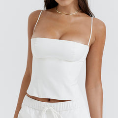 Aria Sculpt Spaghetti-Strap Corset Cami Top One-piece