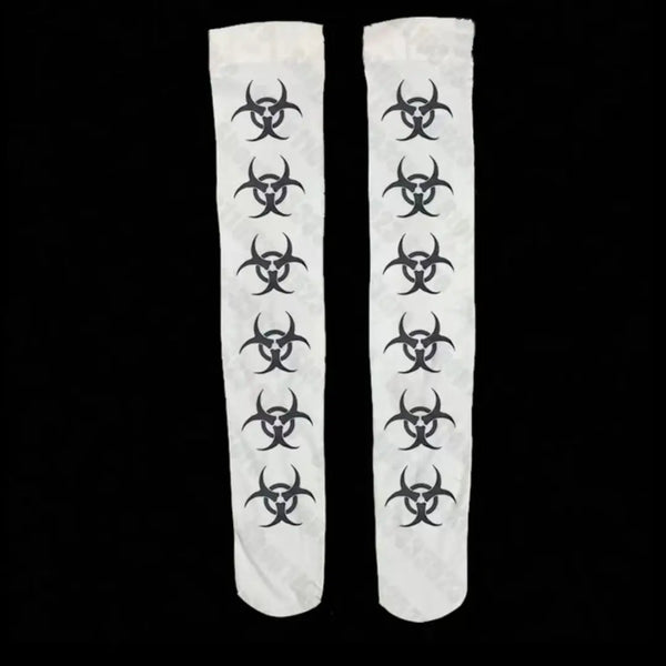 Riot Graphic Punk Thigh-High Socks