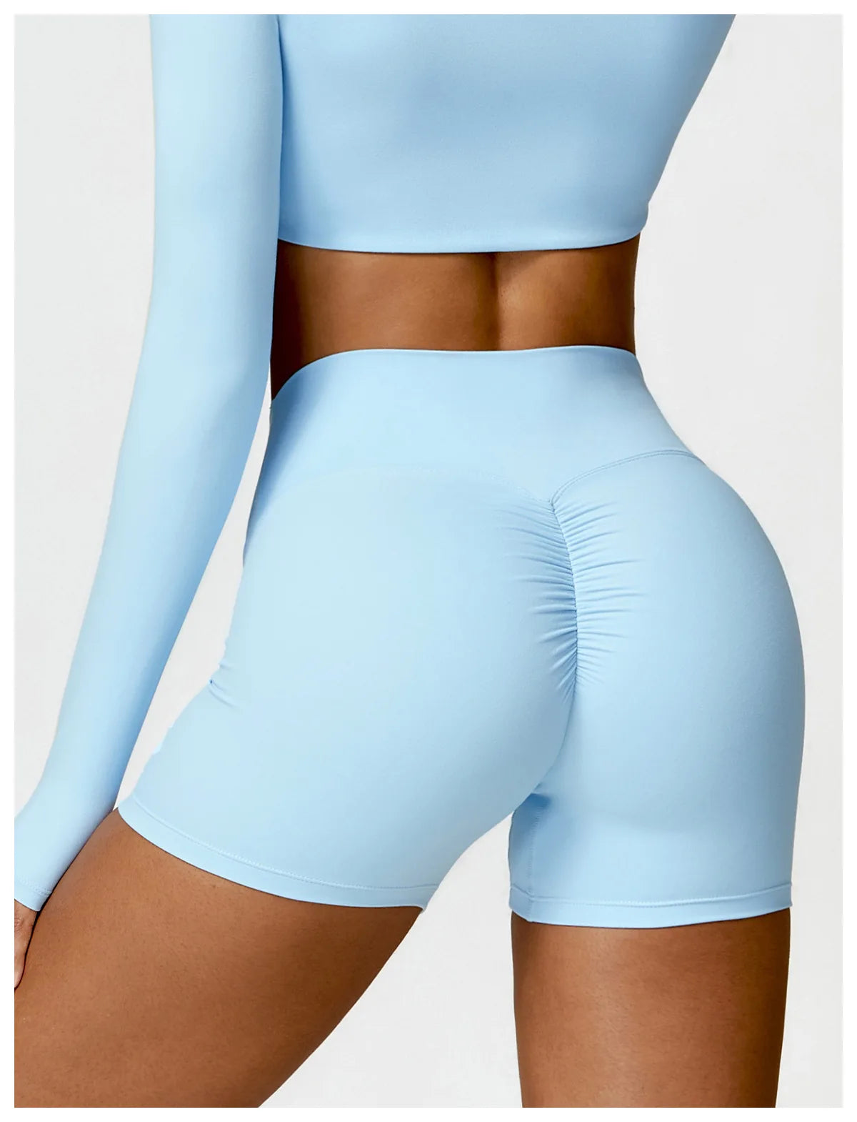 Kaia Quick-Dry High-Waist Yoga Shorts One-piece