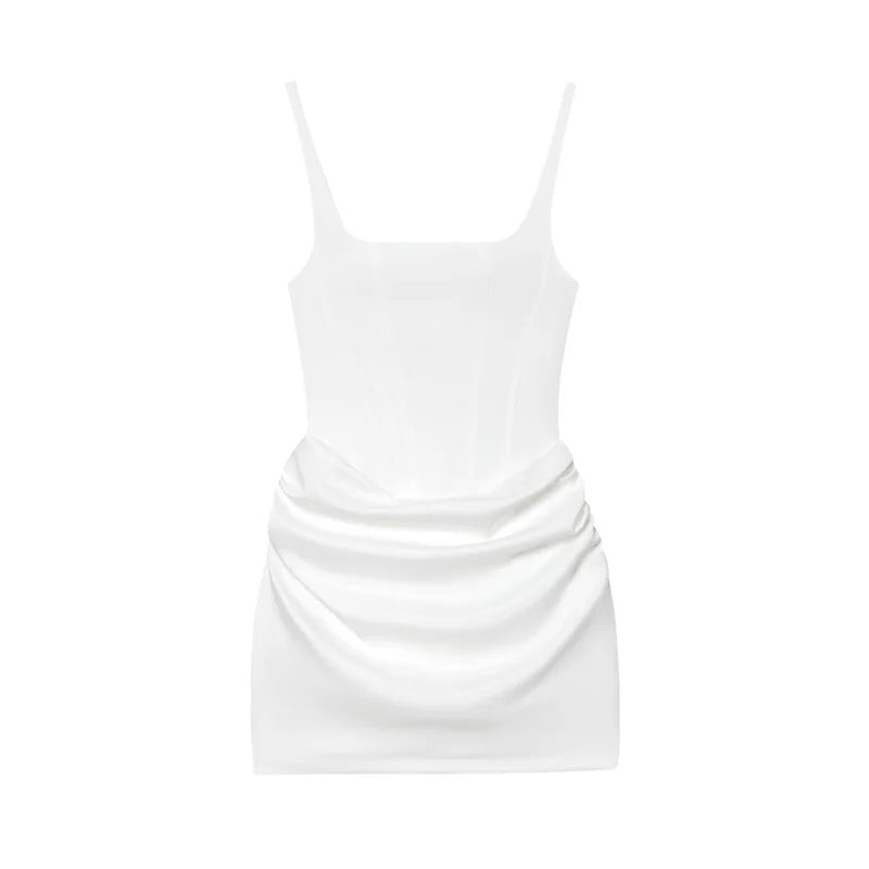 Liora Halter-Tie Ruffle Mini Dress