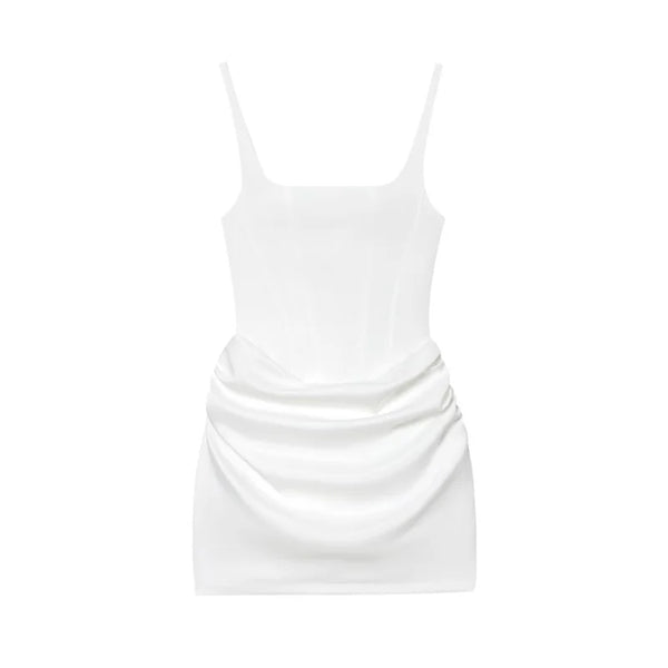 Liora Halter-Tie Ruffle Mini Dress