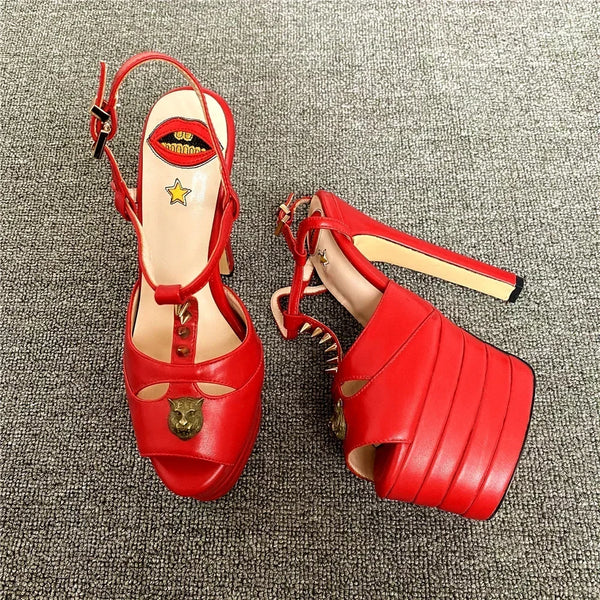 Amabel Transparent Rhinestone Stiletto Sandals