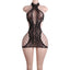 Noir Eclipse Lace Fishnet Lingerie