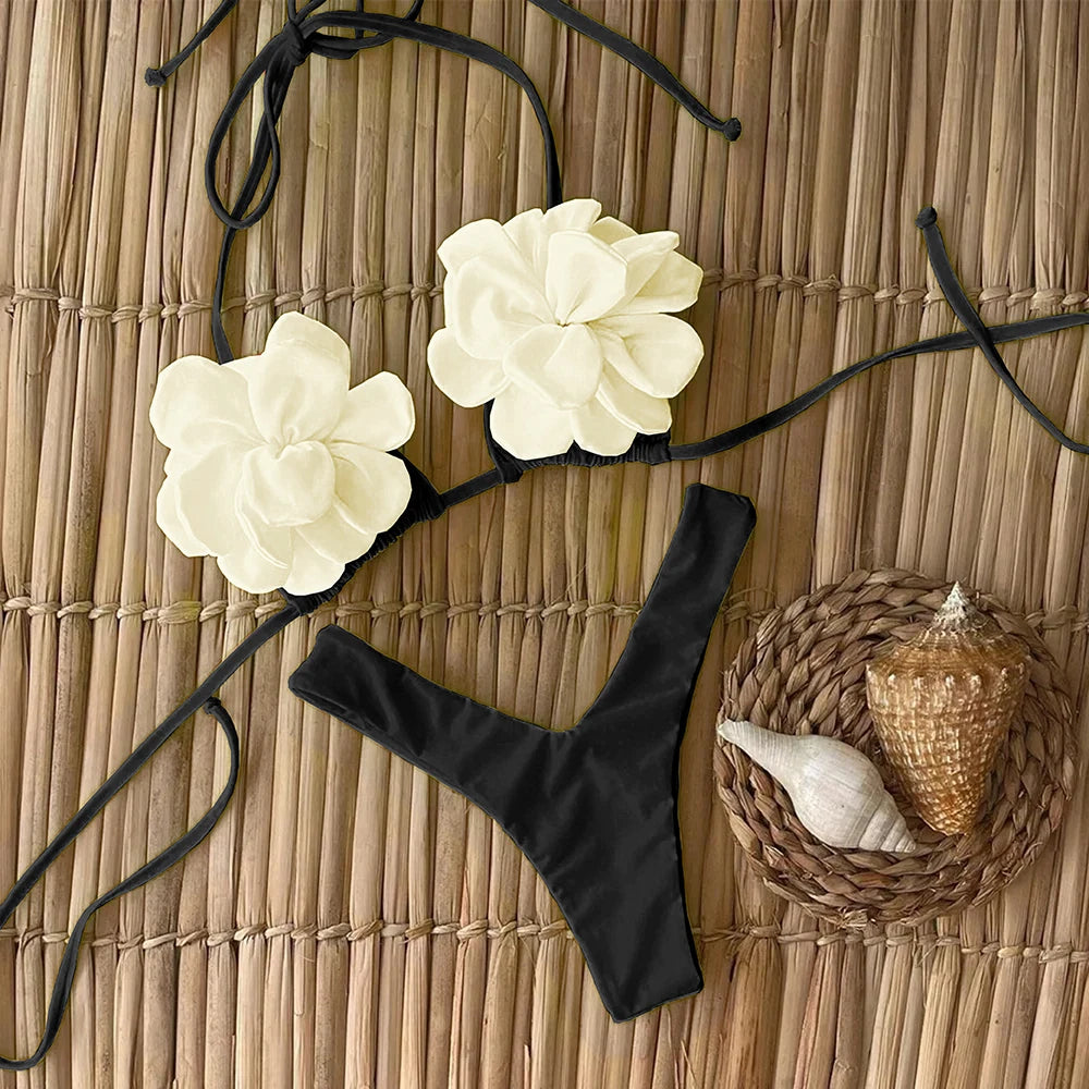 Valencia Retro Dress Bikini Three-piece