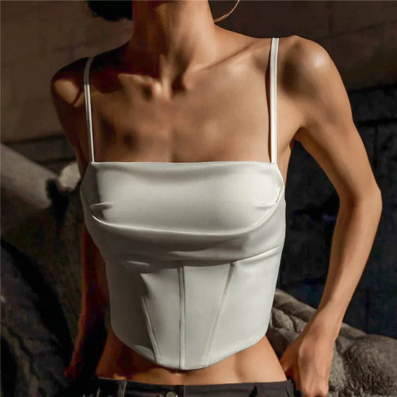 Aria Sculpted Corset Crop Top One-piece