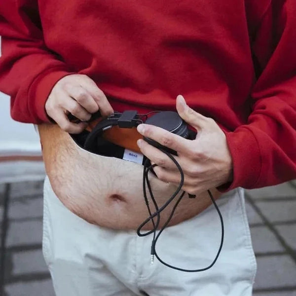 Gertie Novelty Dad Bod Belly Print Fanny Pack