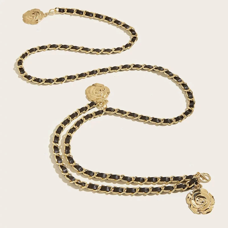 Flora Flower Pendant Waist Chain