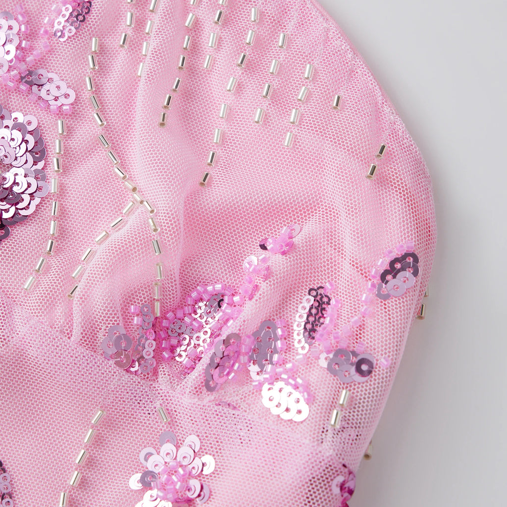 hirigin Women Summer Sparkle Tube Top Sexy Embellished Strapless Vest Off Shoulder Glitter Rhinestone Tank Top 90s Streetwear