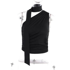Valentina Ruched Halter Scarf Top