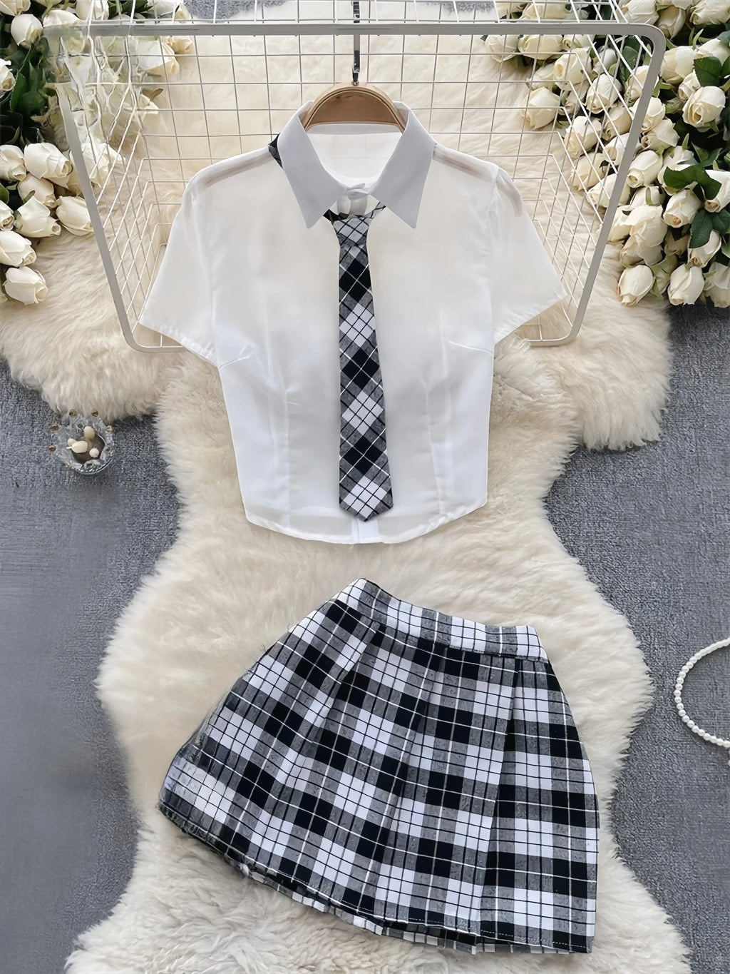 Bellamy Bow Lace-Up Lingerie Set
