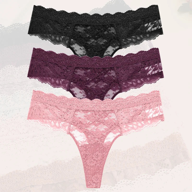Flora Low-Rise Panty Pack Lingerie 3-piece