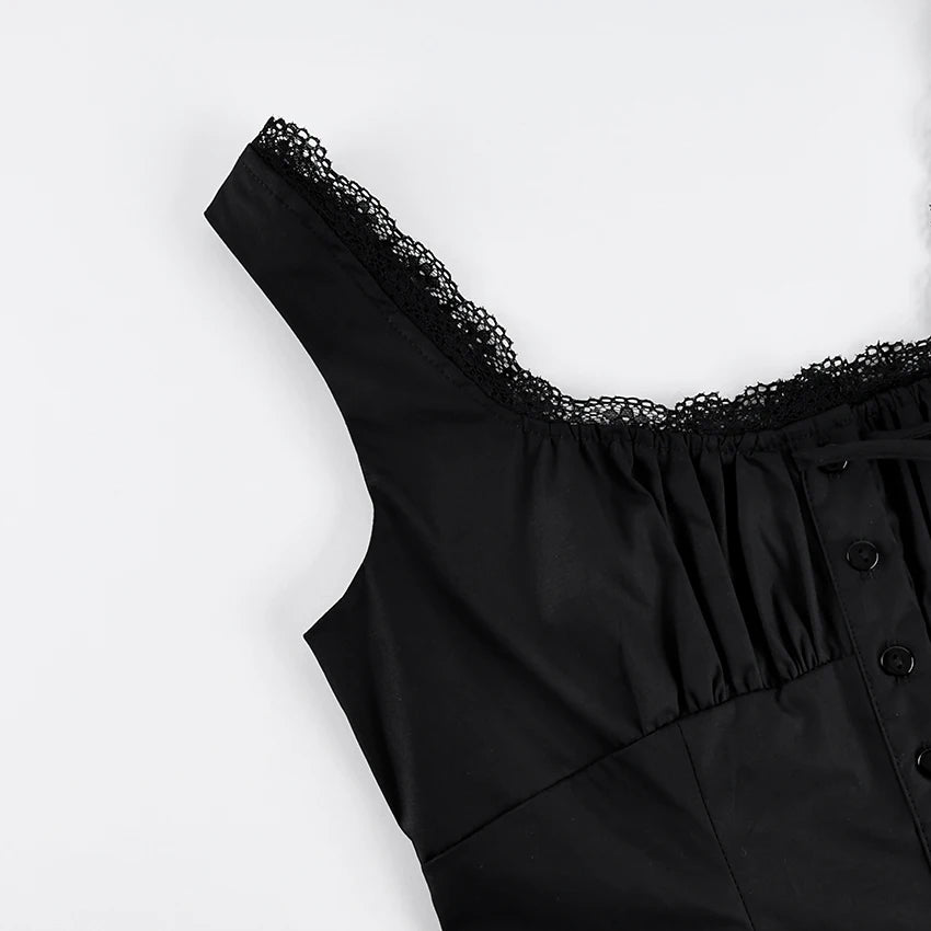 Celine Lace Sleeveless Top One-piece