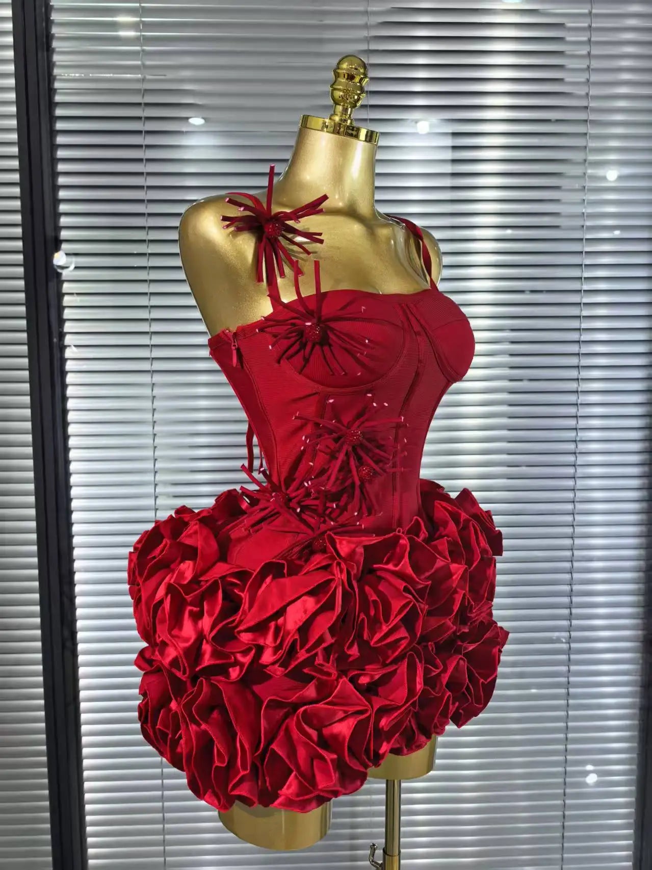 Valencia Floral Halter Mini Dress Two-piece