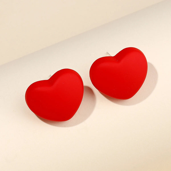 Amorette Heart Stud Earrings