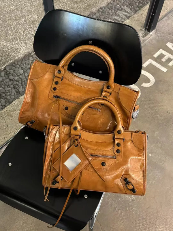 Colette Rivet Leather Moto Bag