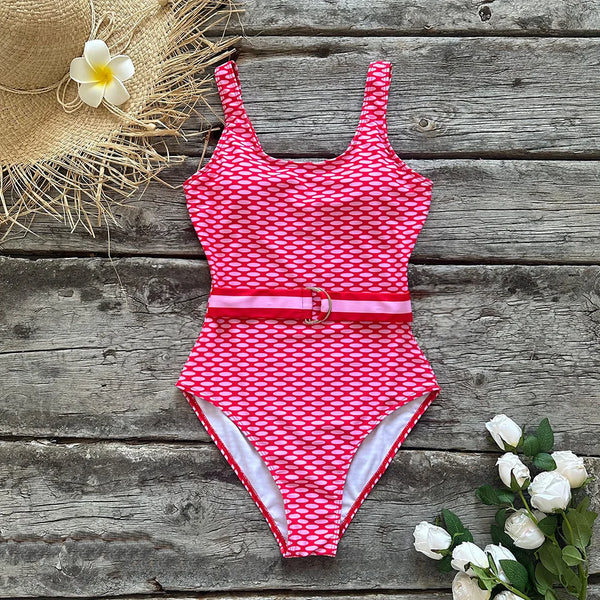 2022 New One Piece Swimsuit Sexy Cartoon Printed Swimwear Women Bathing Suit Beach Backless Monokini Swimsuit Female