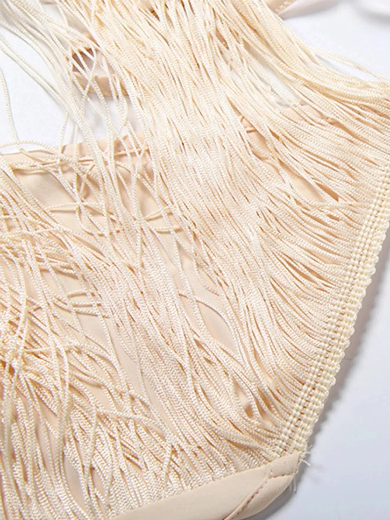 Davina Tassel Backless Bodycon Mini Dress
