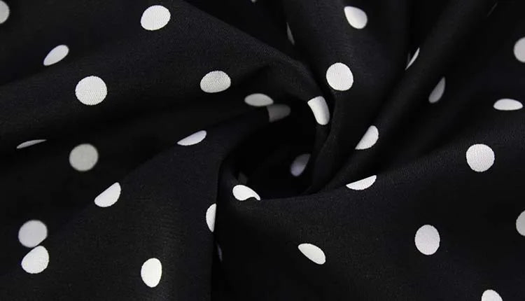 Leontyne Polka-Dot Cross-Halter Keyhole Backless A-Line Mini Dress