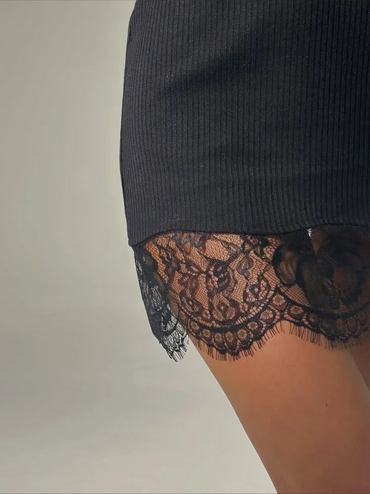 Jessamine Lace-Panel Camisole Mini Dress