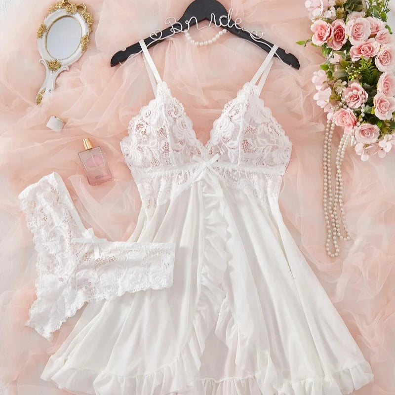Luna Lace Sleepwear Lingerie Set