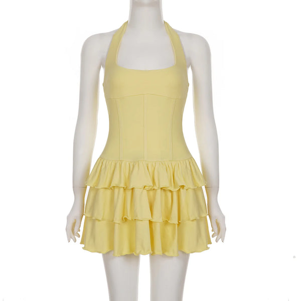 Isla Sunshine Ruffle Mini Dress