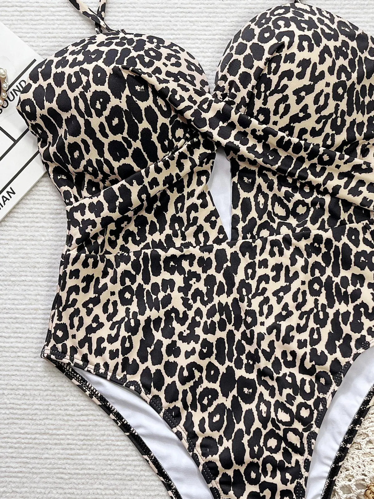 Marisa Ribbed Twist-Front Cut-Out One-piece Swimsuit