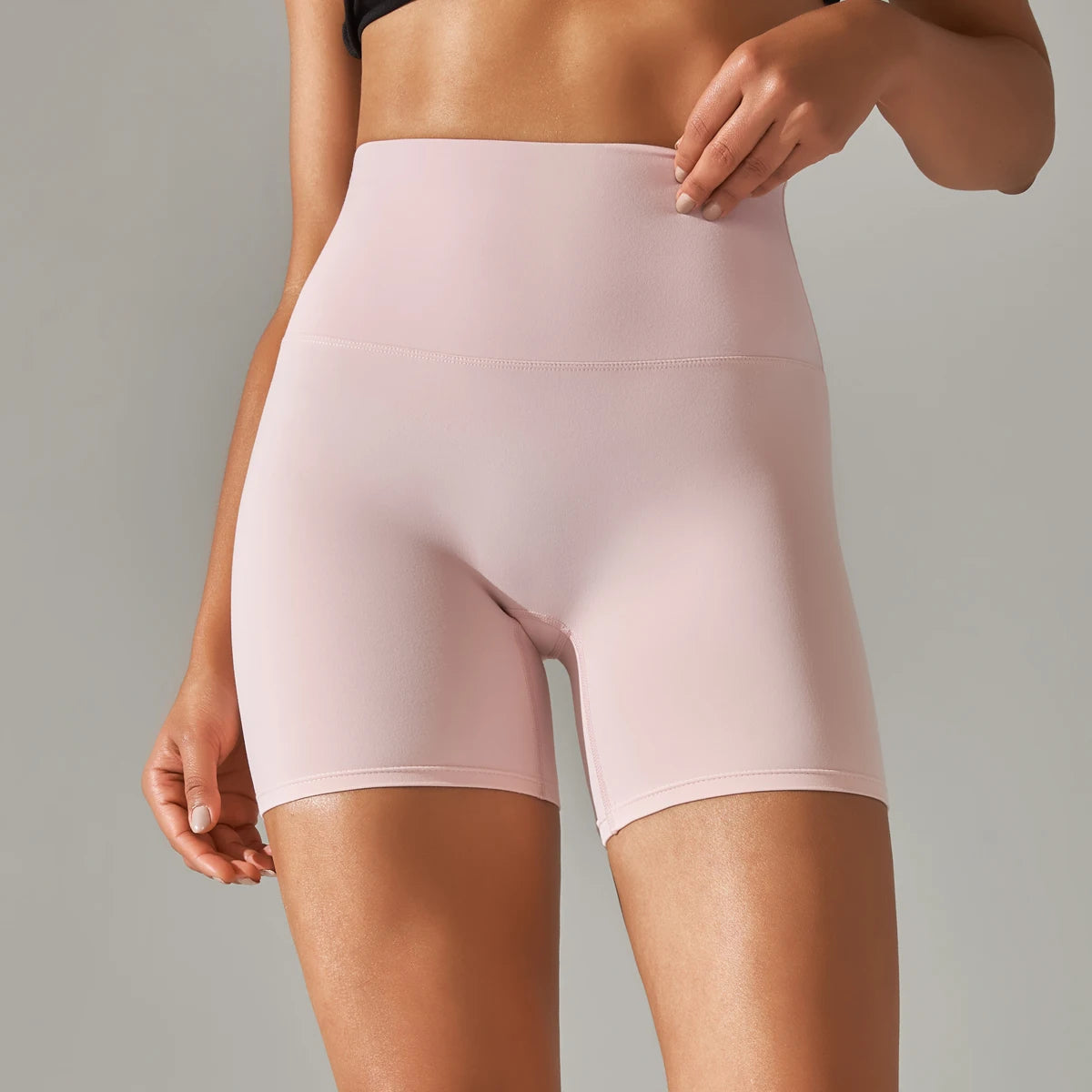 Ayla Seamless High-Waist Yoga Shorts One-piece