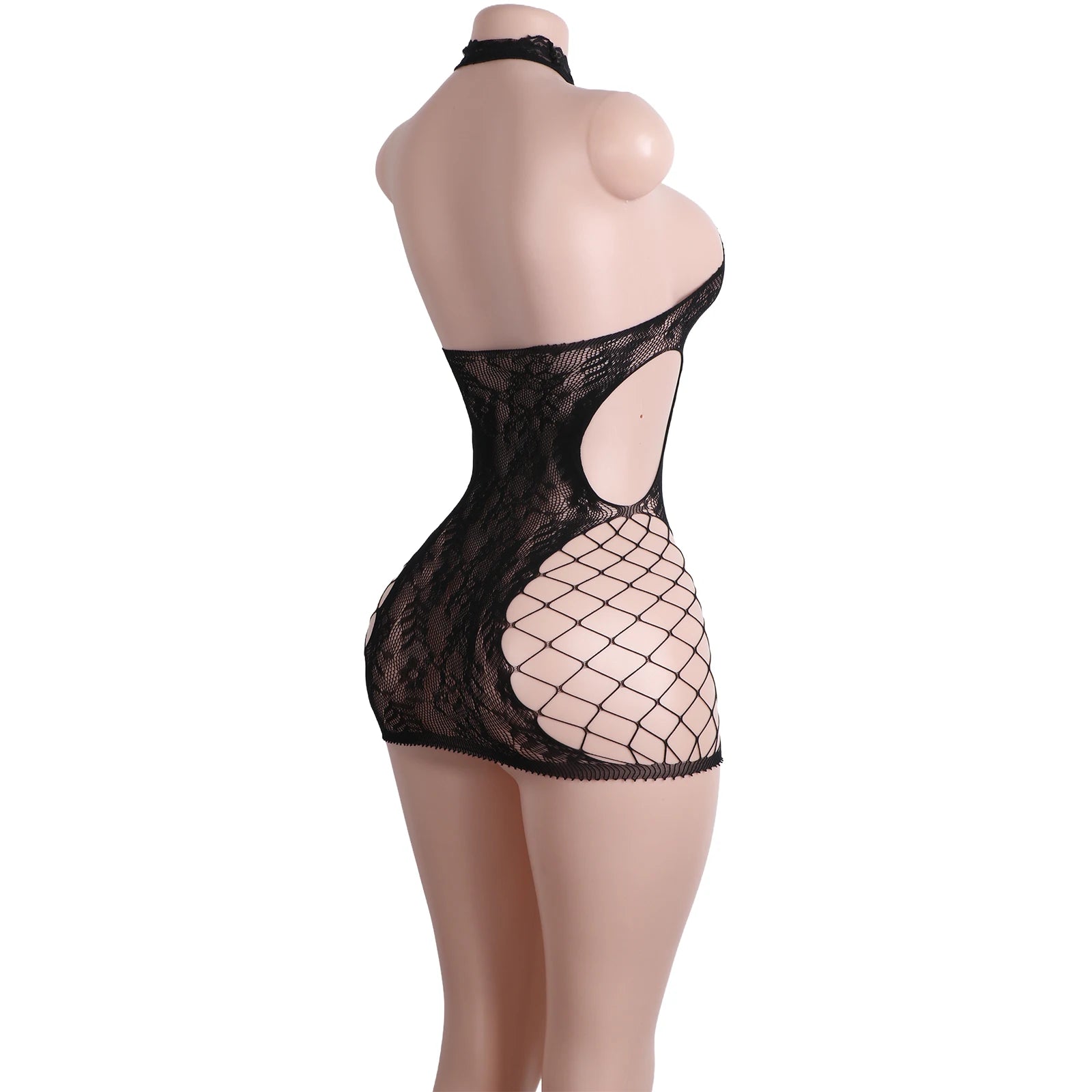 Noir Eclipse Lace Fishnet Lingerie Secondary image