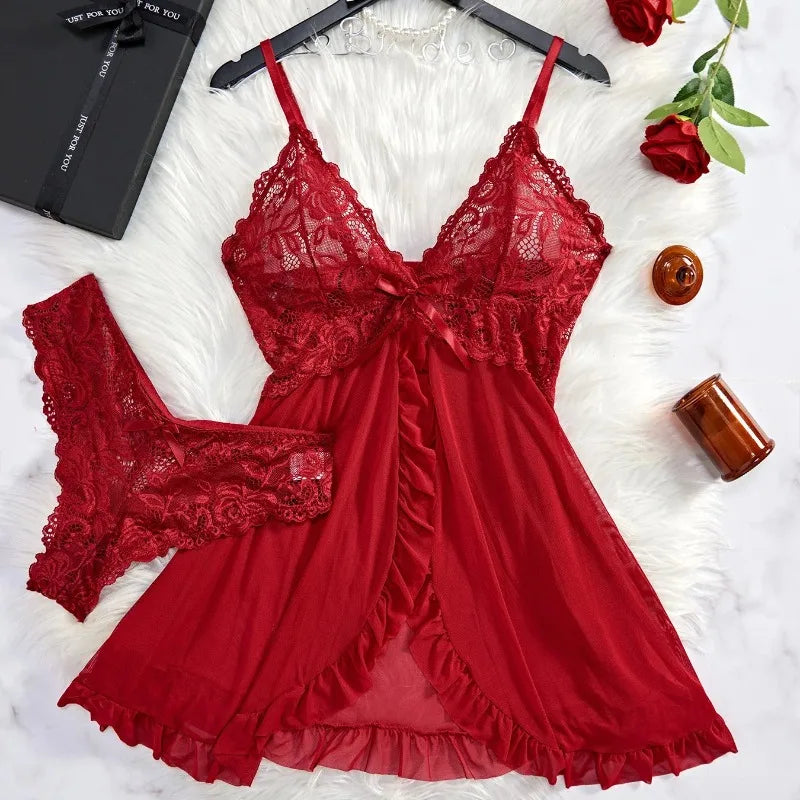 Luna Lace Sleepwear Lingerie Set