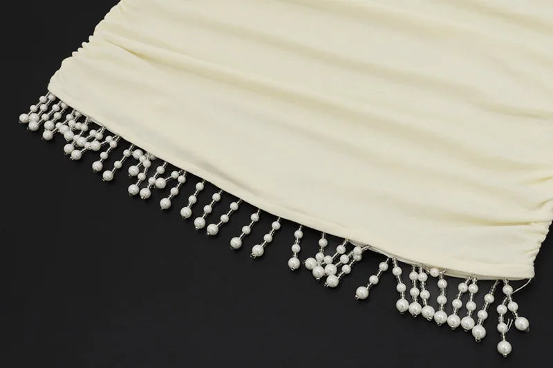 Aurelie Embellished Halter Cutout Mini Dress
