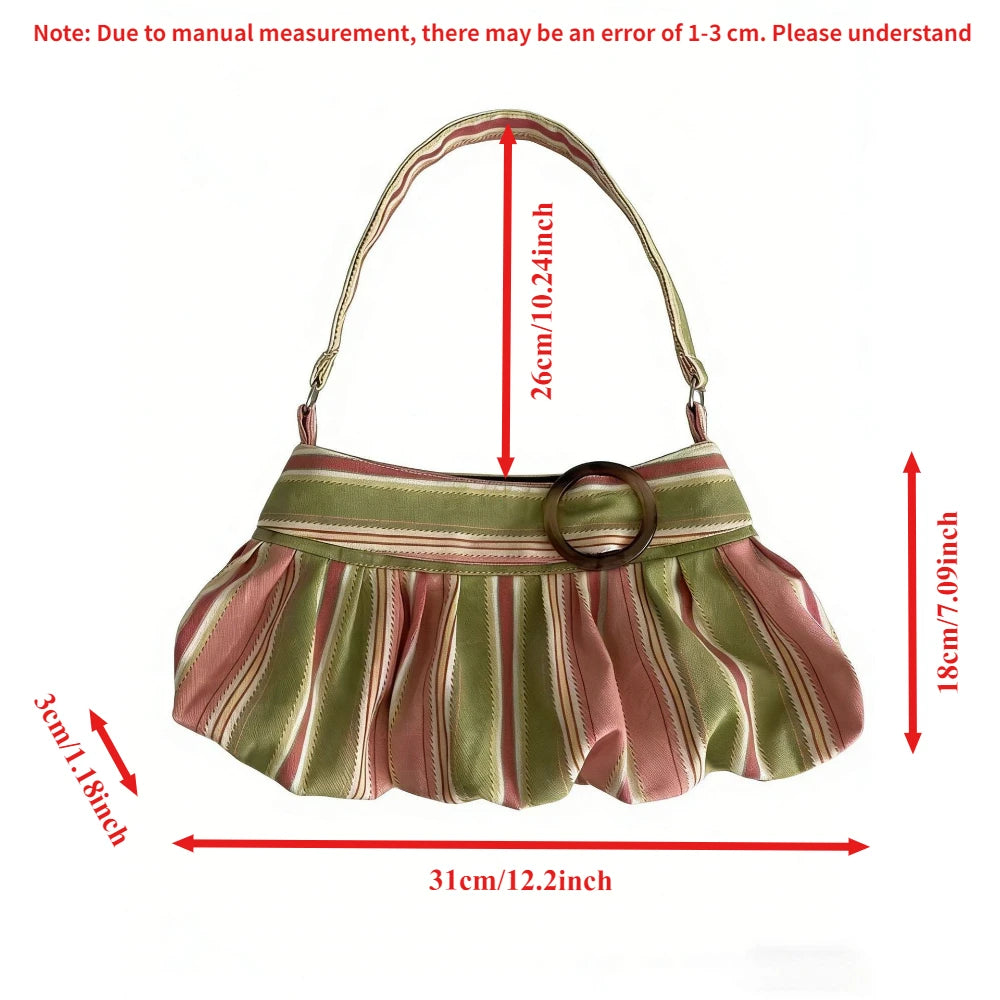 Zuri Contrast-Print Underarm Bag