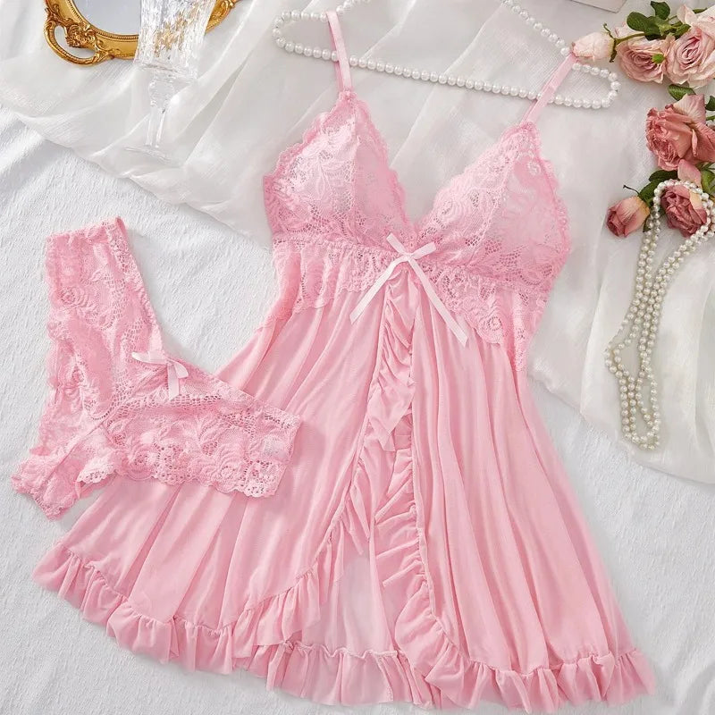 Luna Lace Sleepwear Lingerie Set