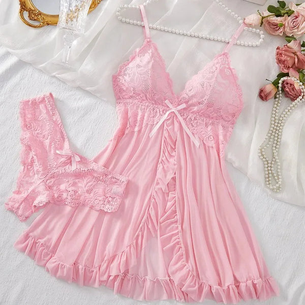 Luna Lace Sleepwear Lingerie Set