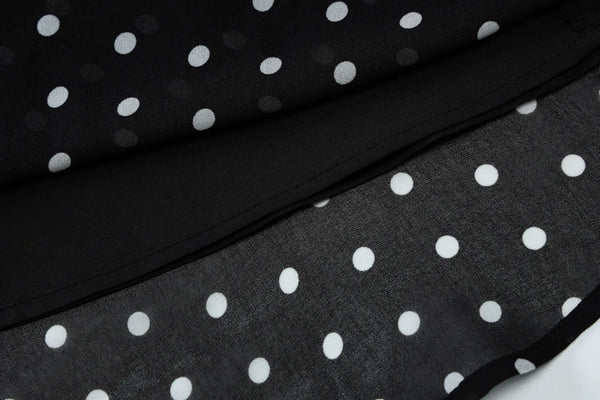 Domino Polka-Dot Halter A-Line Mini Dress