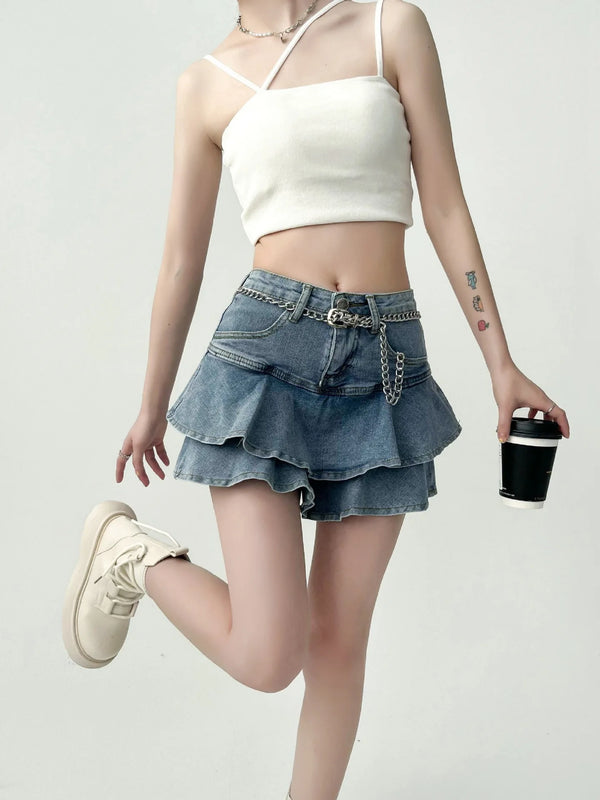 Nerissa A-Line Mini Skirt One-piece