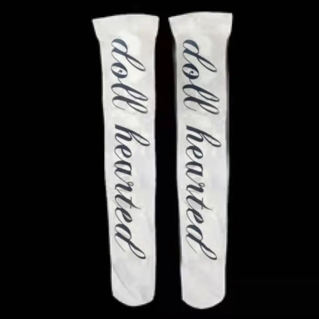 Riot Graphic Punk Thigh-High Socks