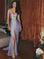 Sumnus Charming Mermaid Prom Dress V-Neck Pleats Side Slit Cut-Out Party Dress Floor-Length Evening Dress فساتين سهر Customized