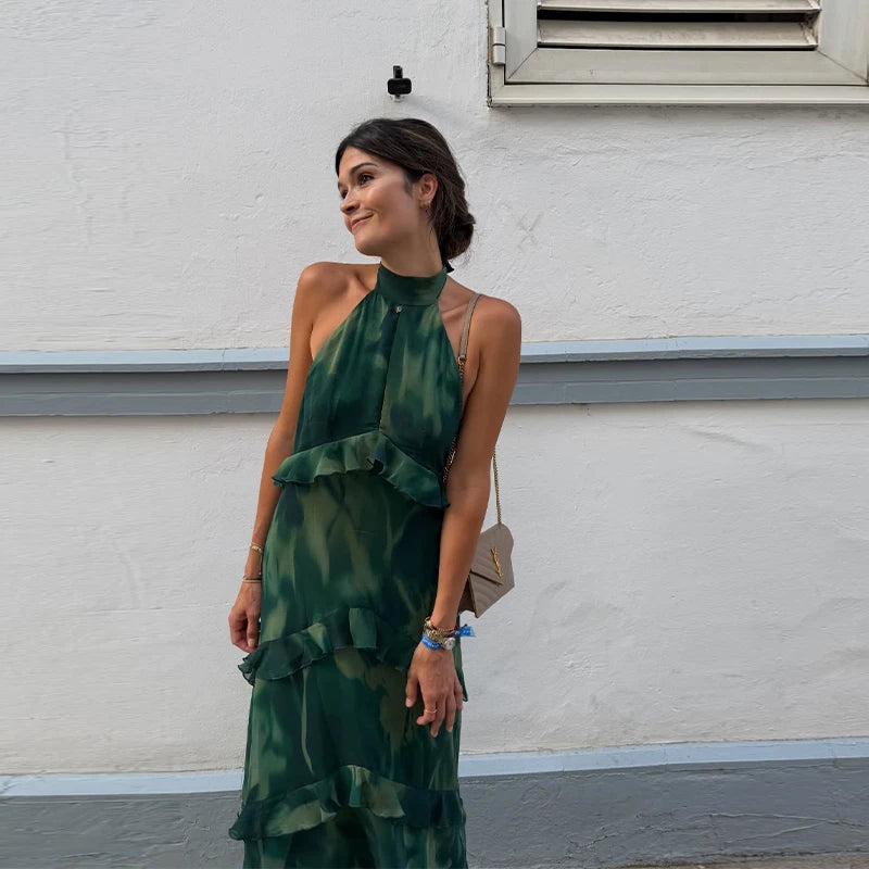 Serenade Tiered-Ruffle Maxi Dress