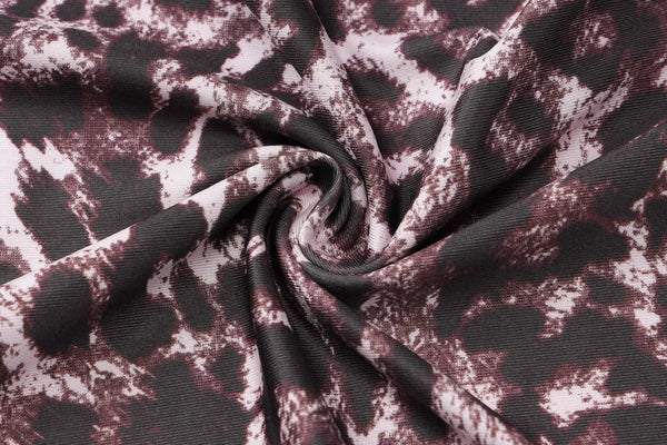 Fawn Leopard Lace-Ruffle Mini Dress