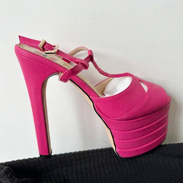 Amabel Transparent Rhinestone Stiletto Sandals