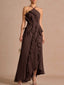 Saskia Ruched Backless A-Line Maxi Dress