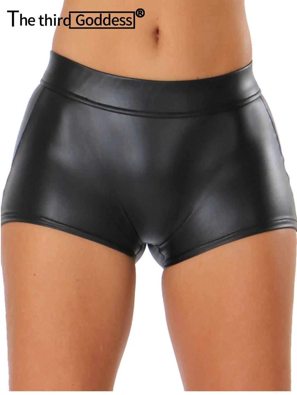 Sexy low rise mini PU leather shorts women summer fashion streetwear booty shorts woman clothing night club party short pants