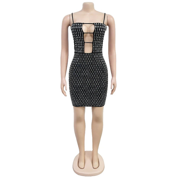Lumi Rhinestone Camisole Mini Dress