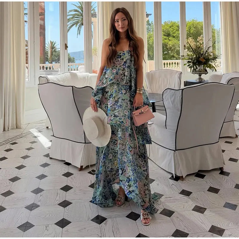 Kendra Ruched Maxi Dress
