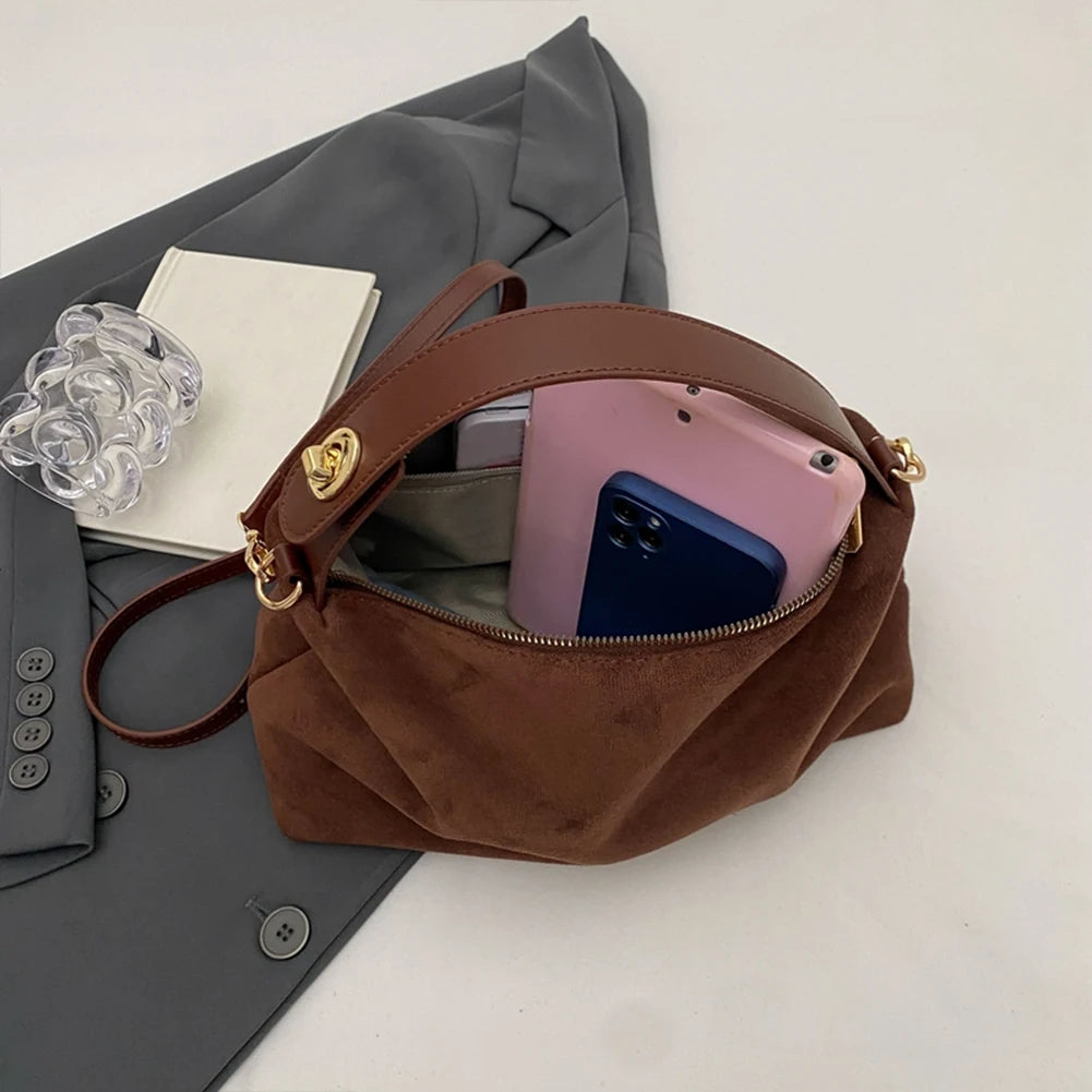 Moira Faux-Suede Boston Bag