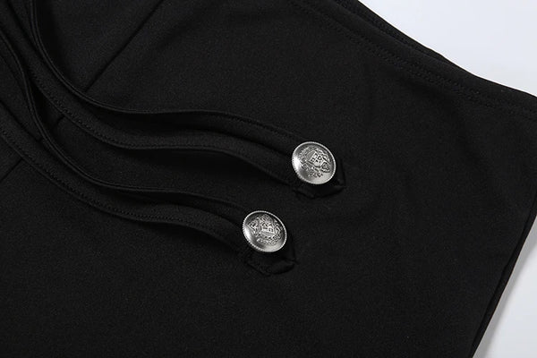 Rogue Buttoned Vest & Shorts Set Two-piece
