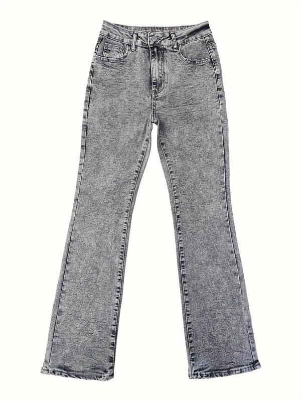 Selene Snow-Wash Bootcut Jeans