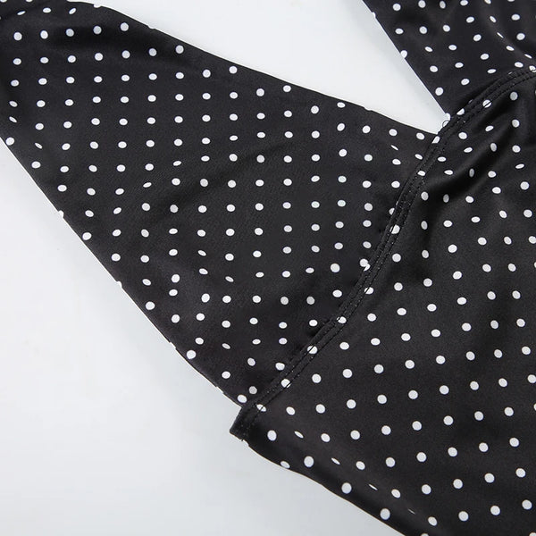 Luna Polka Dot Halter Top one-piece