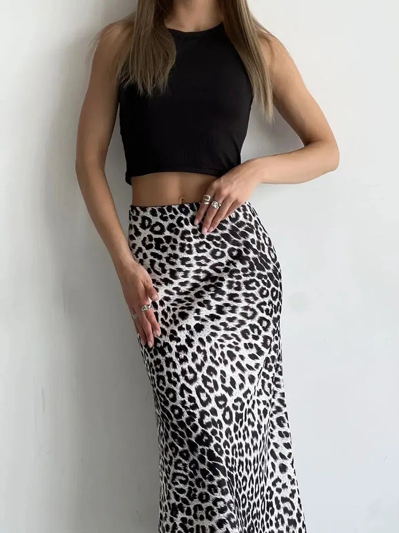 Ottilie Satin Midi Skirt One-piece