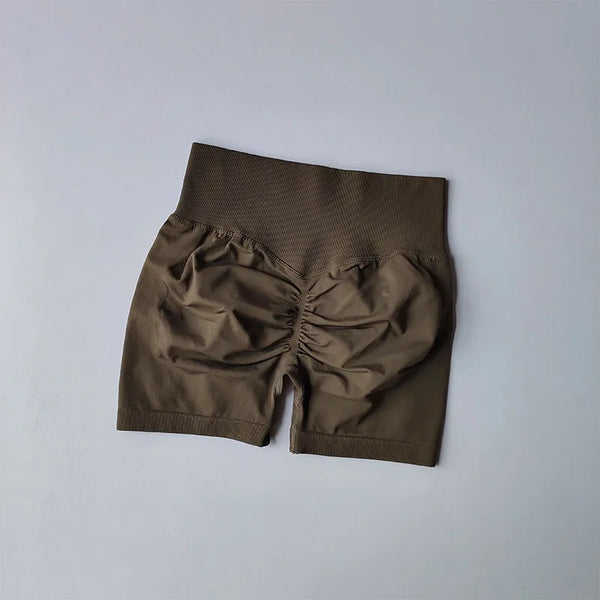 Peach Sculpt High-Waist Performance Shorts Apparel One-piece